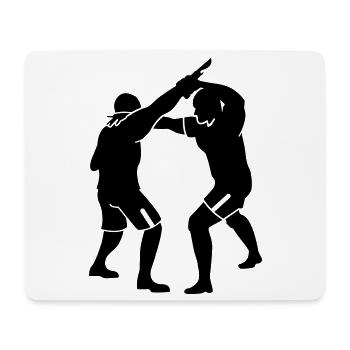 krav maga - Mousepad (Querformat) - Weiß - Vorne