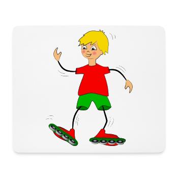 enfant - Tapis de souris (format paysage) - blanc - Devant