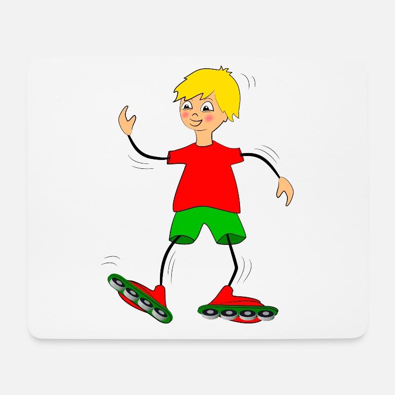inliner sport kind - Mousepad (Querformat) - Weiß