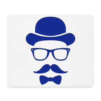 bräutigam hipster junggeselle - Mousepad (Querformat) - Weiß - Vorne