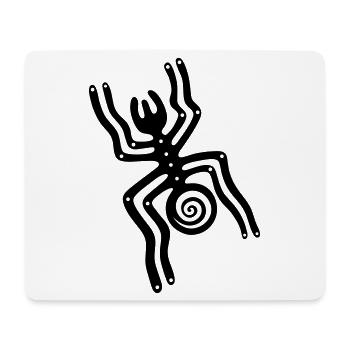 Les lignes de Nazca, l'araignée - Tapis de souris (format paysage) - blanc - Devant