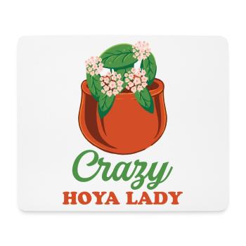 Hoya lover, porcelain flowers or wax flowers - Mouse Pad (horizontal) - white - Front