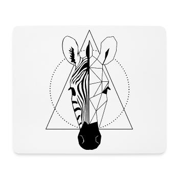 Zebra - Mousepad (Querformat) - Weiß - Vorne