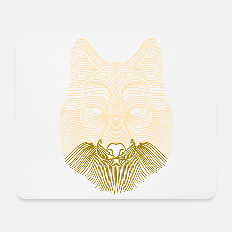 Tier Wildnis Löwe - Mousepad (Querformat) - Weiß