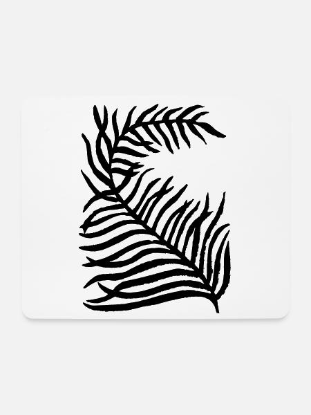 Pflanze - Mousepad (Querformat) - Weiß