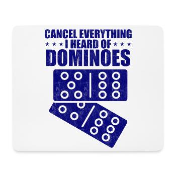 Conception de domino - Tapis de souris (format paysage) - blanc - Devant