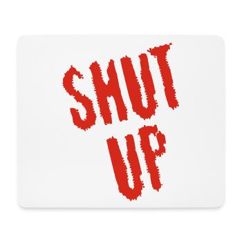 Be quiet! (red) - Mouse Pad (horizontal) - white - Front
