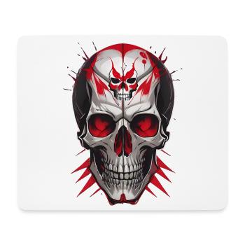 Totenkopf - Mousepad (Querformat) - Weiß - Vorne