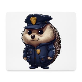 Hedgehog Police - Mouse Pad (horizontal) - white - Front