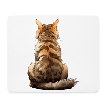 American Bobtail Cat - Mouse Pad (horizontal) - white - Front