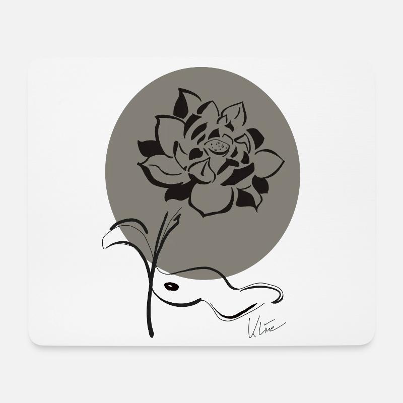 Lotus - Mouse Pad (horizontal) - white