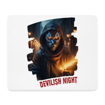 NUIT DIABOLIQUE - Tapis de souris (format paysage) - blanc - Devant