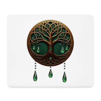 Stylized Tree of Life - Mouse Pad (horizontal) - white - Front