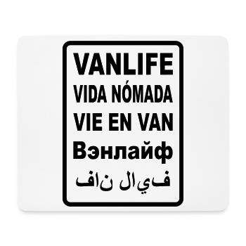 Vanlife International - Mousepad (Querformat) - Weiß - Vorne