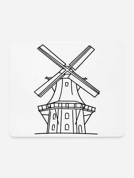 Windmill - Mouse Pad (horizontal) - white
