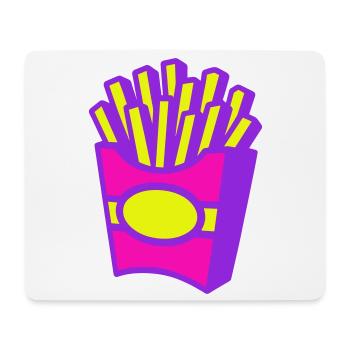 Frites Pop Art - Tapis de souris (format paysage) - blanc - Devant