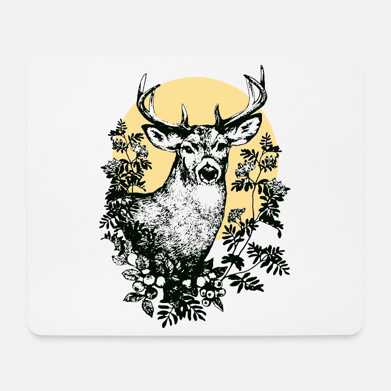 DEER - Mouse Pad (horizontal) - white