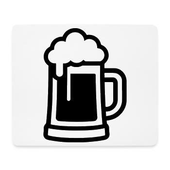 Beer Glass Symbol Beer - Mouse Pad (horizontal) - white - Front