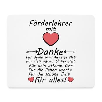 Förderlehrer Danke sagen zum Abschied - Mousepad (Querformat) - Weiß - Vorne