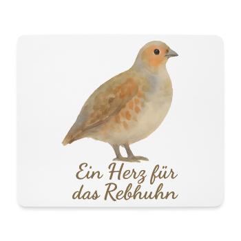 A Heart for the Partridge – Bird of the Year 2026 - Mouse Pad (horizontal) - white - Front