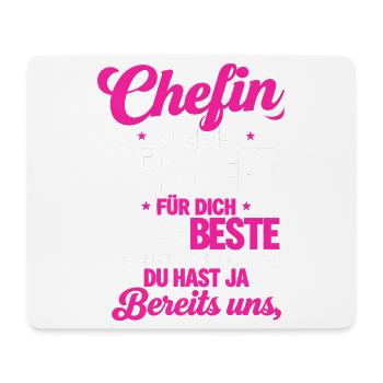 Chefin Wir Haben Versucht Finden - Mousepad (Querformat) - Weiß - Vorne