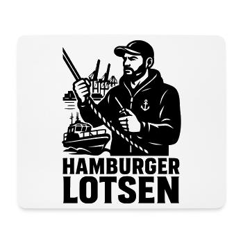 Hamburger Lotsen Hafen - Mousepad (Querformat) - Weiß - Vorne