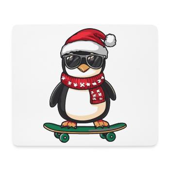Pinguin Weihnachten Lustig - Mousepad (Querformat) - Weiß - Vorne