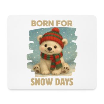 Christmas polar bear - Mouse Pad (horizontal) - white - Front