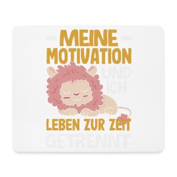 My motivation and I - currently separated - Mouse Pad (horizontal) - white - Front