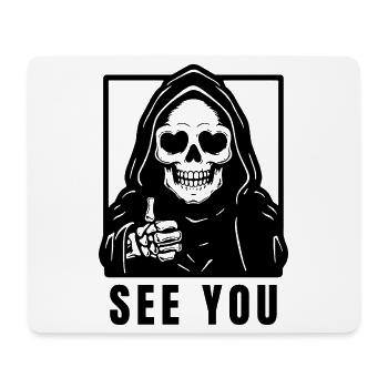 Der Tod - see you - Mousepad (Querformat) - Weiß - Vorne