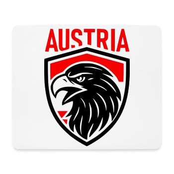 Österreich Adler Wappen AUSTRIA - Mousepad (Querformat) - Weiß - Vorne