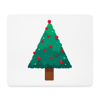 Weihnachtsbaum - Mousepad (Querformat) - Weiß - Vorne