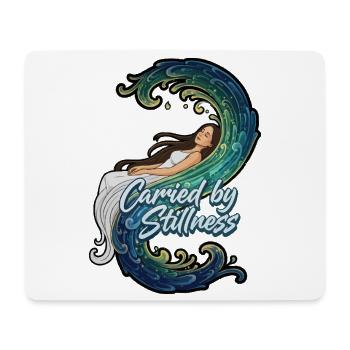 Carried by stillness lying down - Mouse Pad (horizontal) - white - Front