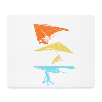 Gleitschirm Gleitschirmfliegen Gleitschirmflieger - Mousepad (Querformat) - Weiß - Vorne