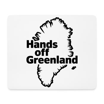Pas touches au Groenland ! - Groenland / Grønland - Tapis de souris (format paysage) - blanc - Devant