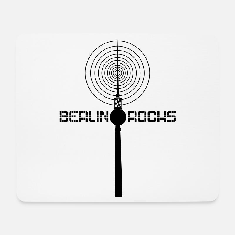 Berlin Rocks - Tapis de souris (format paysage) - blanc