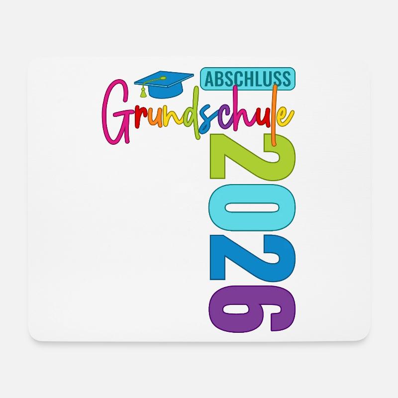 Grundschule Abschluss 2026 - Mousepad (Querformat) - Weiß