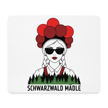 Schwarzwald Mädle - badisches Sprichwort - Mousepad (Querformat) - Weiß - Vorne