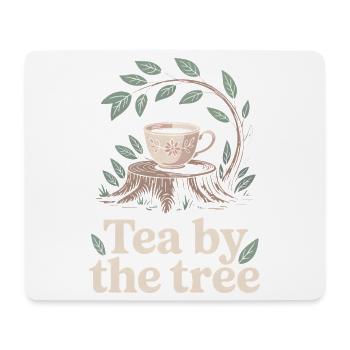 Tea under the tree | Forest, Peace, Nature - Mouse Pad (horizontal) - white - Front