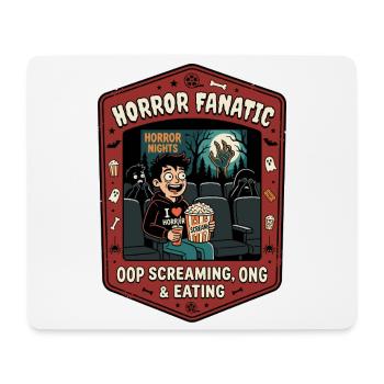 Horror Fanatic Kino Humor - Mousepad (Querformat) - Weiß - Vorne