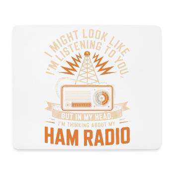Ham Radio Daydreams - Mouse Pad (horizontal) - white - Front