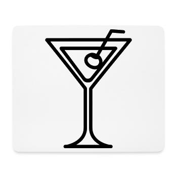 cocktail - Tapis de souris (format paysage) - blanc - Devant