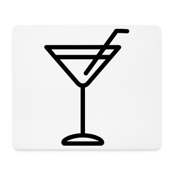 cocktail - Tapis de souris (format paysage) - blanc - Devant