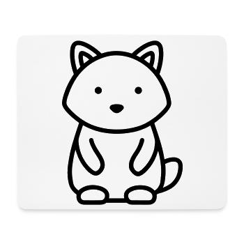 raccoon - Mouse Pad (horizontal) - white - Front
