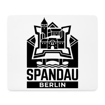 Berlin Spandau Zitadelle Silhouette Wahrzeichen - Mousepad (Querformat) - Weiß - Vorne