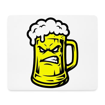 Bier Comic - Mousepad (Querformat) - Weiß - Vorne