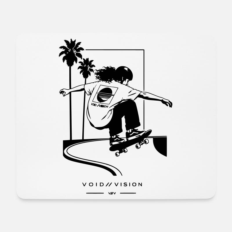 Skatergirl - Mousepad (Querformat) - Weiß