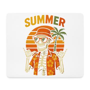 Sun Tiki Skeleton Summer - Mouse Pad (horizontal) - white - Front