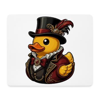 Victorian duck cavalier duck - Mouse Pad (horizontal) - white - Front