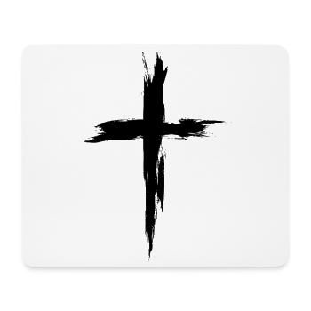 Christen Kreuz - Mousepad (Querformat) - Weiß - Vorne